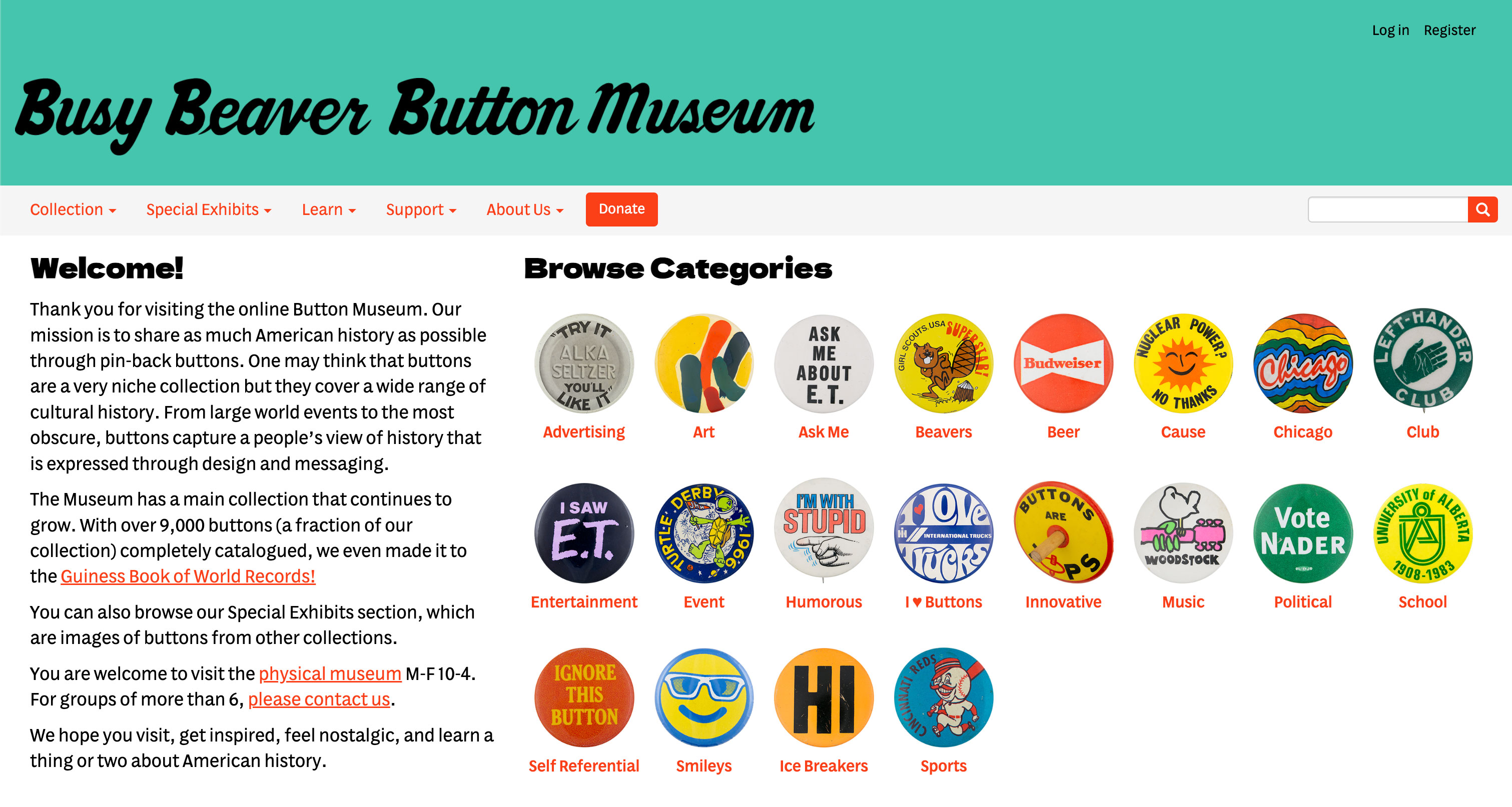 Busy Beaver Button Museum